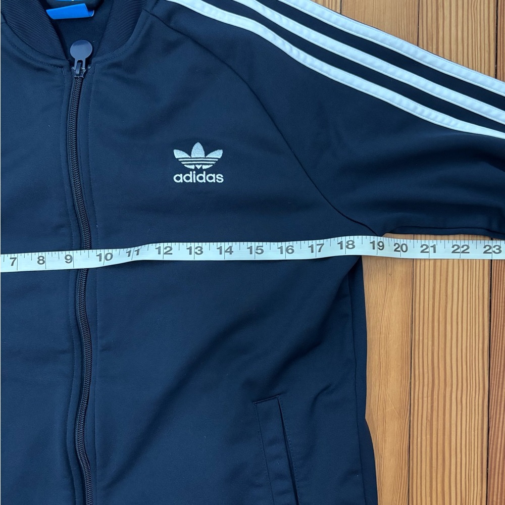 Adidas 90s Track Jacket in Navy and White Stripe - Picture 6 of 6